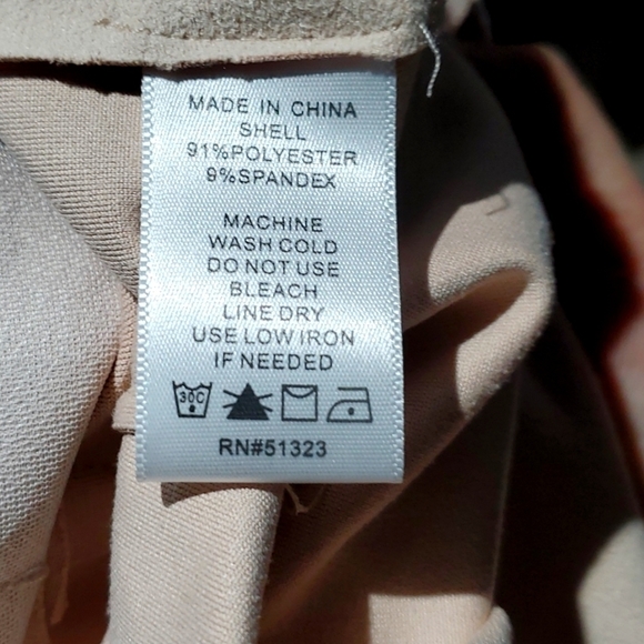 WESTERN COUNTRY COWGIRL CREAM CASHEW MILK MINI SKIRT WITH FRINGES SIZE XS NWT - Picture 7 of 7